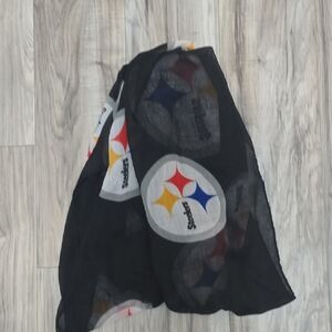 Black Steelers Logo Infinity Scarf